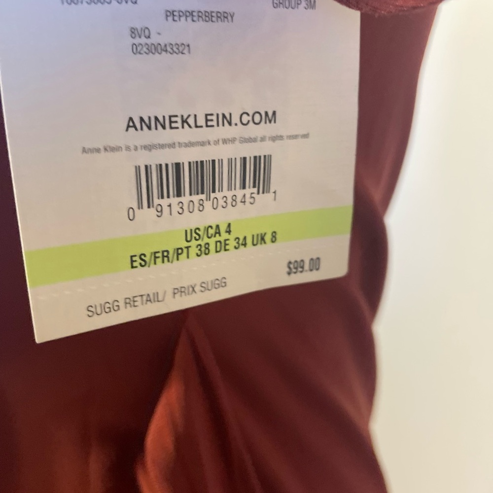 🆕🌟 Anne Klein Solid Wrap Dress - Picture 9 of 10
